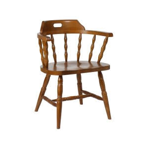 Captains Solid Seat Wooden Armchair