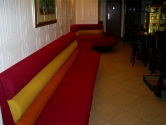 Another example of fixed bar seating