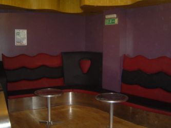 Another example of fixed bar seating