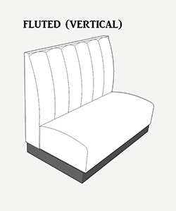 Booth Seating: Fluted Vertical