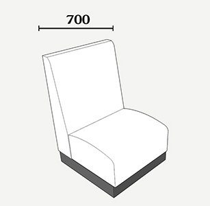 Seating length 700