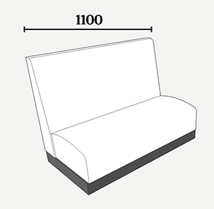 Seating length 1100