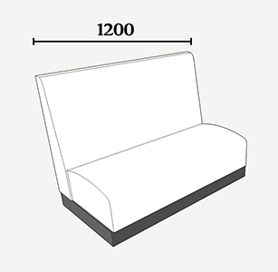 Seating length 1200