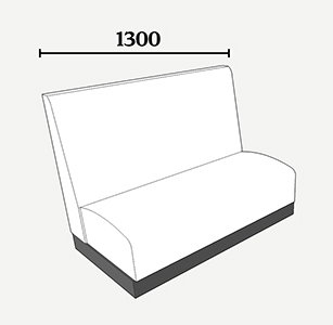 Seating length 1300