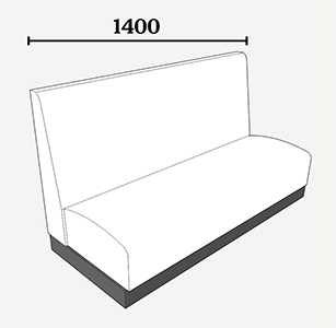 Seating length 1400