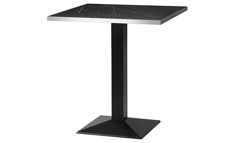 Black Pietra/Silver Edge (Square) - Hudson Base 