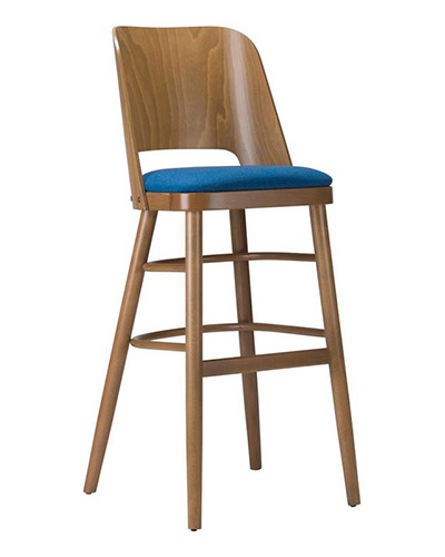 Alasia Highchair - Veneer Back - Upholstered Seat 