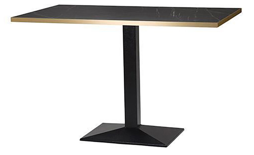 Black Pietra/Gold Edge (Rectangular) - Hudson Base 