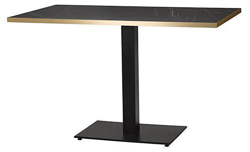 Black Pietra/Gold Edge (Rectangular) - Titan Base 