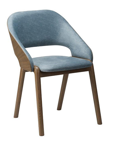 Lane Side Chair - Onset Veneer Back / Upholstered Seat 